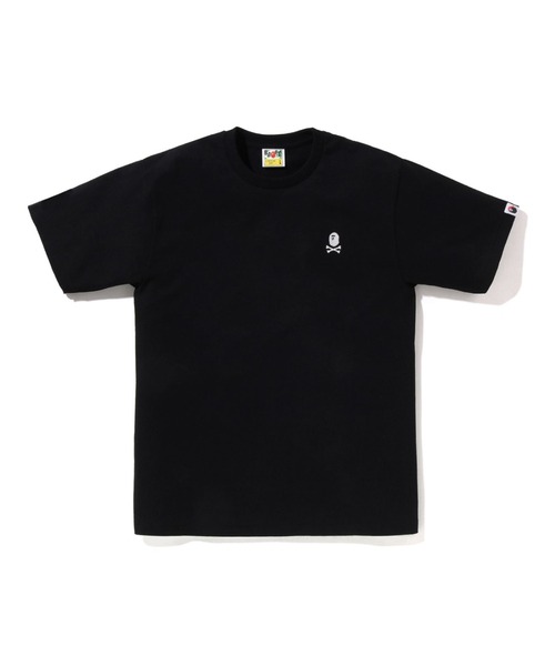 A BATHING APE(アベイシングエイプ)の「COLOR APE CROSSBONE ONE POINT TEE(Tシャツ/カットソー・メンズ・ブラック/ブルー/ピンク/ホワイト・LARGE/MEDIUM/X-LARGE/SMALL/XX-LARGE)」の1枚目の写真