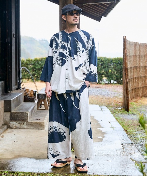 倭物やカヤ(ワモノヤカヤ)の「【倭物やカヤ】気っ風メンズダボパンツ(その他パンツ・メンズ・ベージュ/ブラック/ネイビー・FREE)」の11枚目の写真