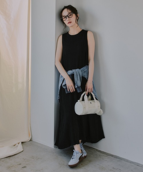 210nouve(トゥージュヌーブ)の「バックデザイン ジャガード ヨウリュウ ワンピース(ワンピース・レディース・アイボリー/ブラック/ブラウン・FREE)」の1枚目の写真