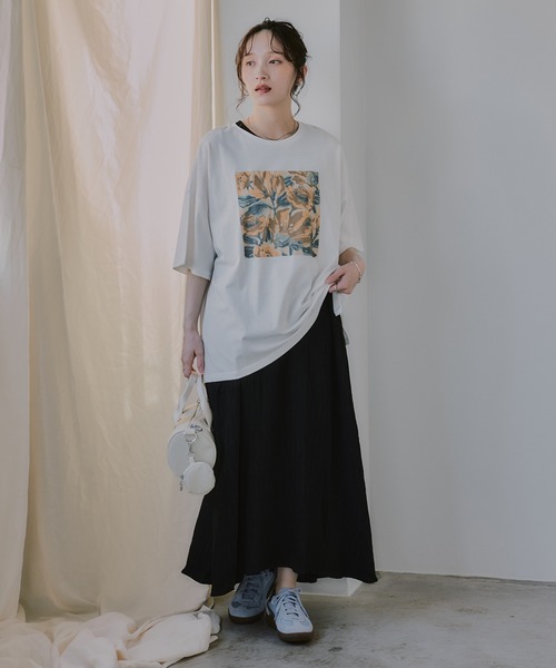 210nouve(トゥージュヌーブ)の「バックデザイン ジャガード ヨウリュウ ワンピース(ワンピース・レディース・アイボリー/ブラック/ブラウン・FREE)」の8枚目の写真