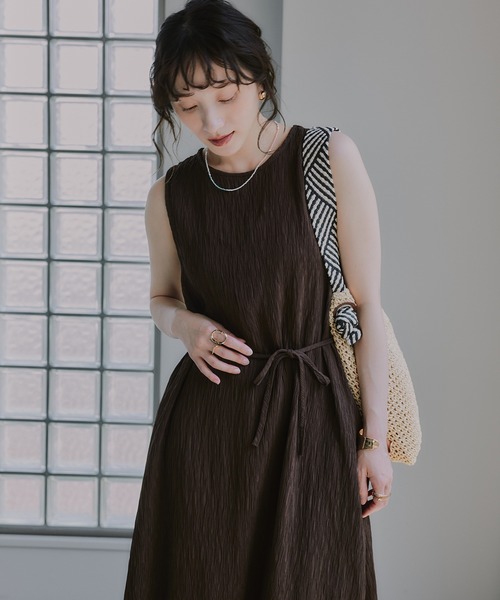210nouve(トゥージュヌーブ)の「バックデザイン ジャガード ヨウリュウ ワンピース(ワンピース・レディース・アイボリー/ブラック/ブラウン・FREE)」の19枚目の写真