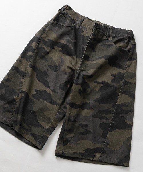 JOHN'S CLOSET(ジョンズクローゼット)の「【13】アソートパターン ツイルカーブシルエットショーツ/ハーフパンツ(カーゴパンツ・メンズ・グリーン/ブラウン/カーキ/ブラック・LARGE/MEDIUM/SMALL)」の3枚目の写真