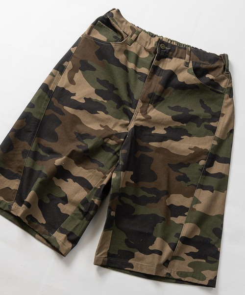JOHN'S CLOSET(ジョンズクローゼット)の「【13】アソートパターン ツイルカーブシルエットショーツ/ハーフパンツ(カーゴパンツ・メンズ・グリーン/ブラウン/カーキ/ブラック・LARGE/MEDIUM/SMALL)」の4枚目の写真
