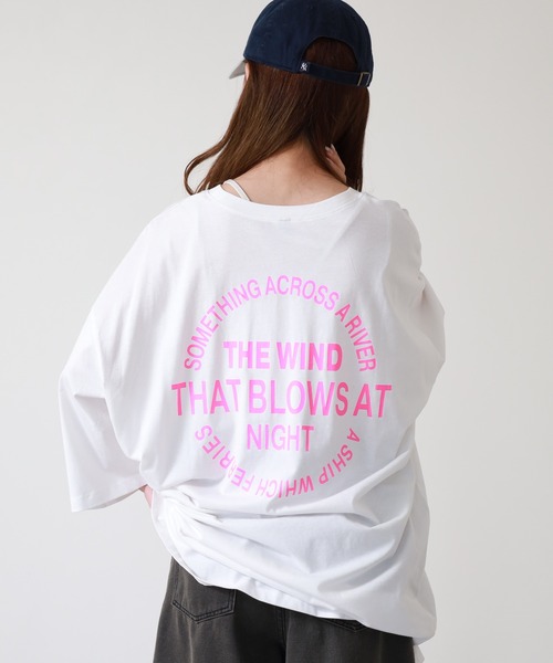 atONE(アットワン)の「ロゴ刺繍バックロゴプリントオーバーサイズTシャツ 半袖(Tシャツ/カットソー・レディース・ブラック/オフホワイト・M)」の20枚目の写真