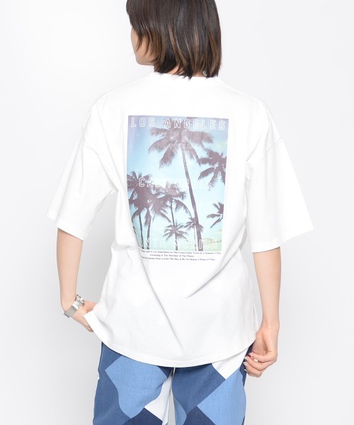 spiritoso(スピリトーゾ)の「【spiritoso】California Tee(Tシャツ/カットソー・レディース・ラベンダー/ホワイト・FREE)」の2枚目の写真