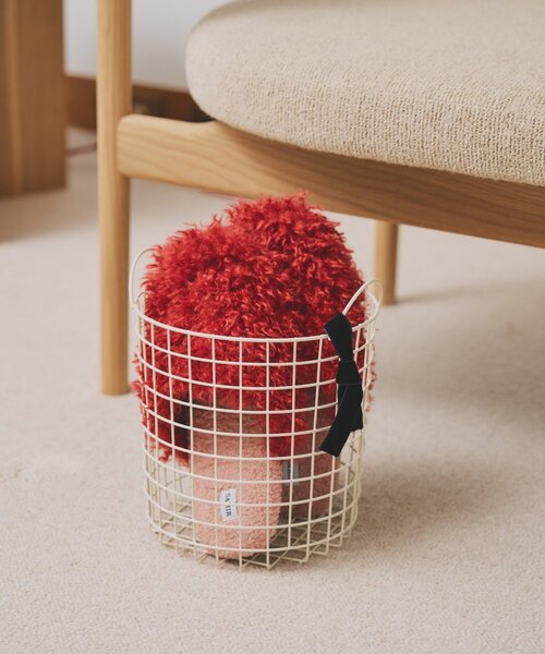 SAHIR（サヒール）の「【SAHIR サヒール】Wire basket ワイヤーバスケット  L（インテリア雑貨・レディース・ホワイト/ブルー・0）」の2枚目の写真