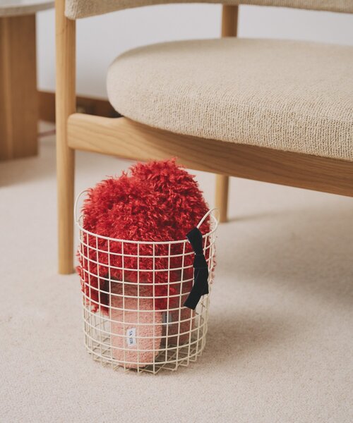 SAHIR（サヒール）の「【SAHIR サヒール】Wire basket ワイヤーバスケット  L（インテリア雑貨・レディース・ホワイト/ブルー・0）」の3枚目の写真