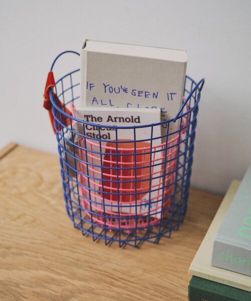 SAHIR（サヒール）の「【SAHIR サヒール】Wire basket ワイヤーバスケット  L（インテリア雑貨・レディース・ホワイト/ブルー・0）」の11枚目の写真