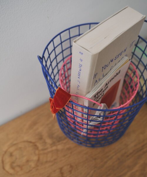 SAHIR（サヒール）の「【SAHIR サヒール】Wire basket ワイヤーバスケット  L（インテリア雑貨・レディース・ホワイト/ブルー・0）」の13枚目の写真