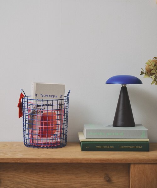 SAHIR（サヒール）の「【SAHIR サヒール】Wire basket ワイヤーバスケット  L（インテリア雑貨・レディース・ホワイト/ブルー・0）」の15枚目の写真