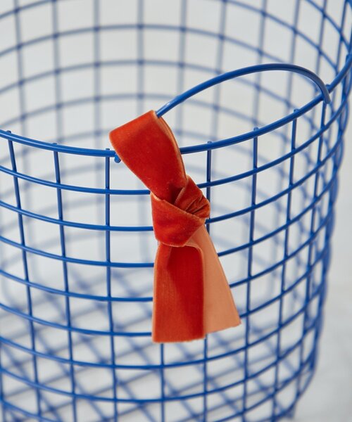 SAHIR（サヒール）の「【SAHIR サヒール】Wire basket ワイヤーバスケット  L（インテリア雑貨・レディース・ホワイト/ブルー・0）」の21枚目の写真