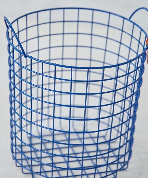 SAHIR（サヒール）の「【SAHIR サヒール】Wire basket ワイヤーバスケット  L（インテリア雑貨・レディース・ホワイト/ブルー・0）」の22枚目の写真