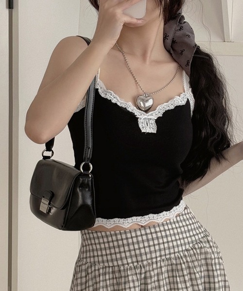 Miniministore(ミニミニストア)の「カップ付きキャミソール レースインナー夏(キャミソール・レディース・ホワイト/ホワイト系/レッド系/アイボリー/ブラウン系/ブラック/グレー/ブラック系・FREE)」の9枚目の写真