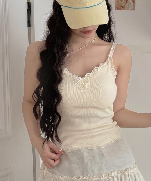 Miniministore(ミニミニストア)の「カップ付きキャミソール レースインナー夏(キャミソール・レディース・ホワイト/ホワイト系/レッド系/アイボリー/ブラウン系/ブラック/グレー/ブラック系・FREE)」の18枚目の写真