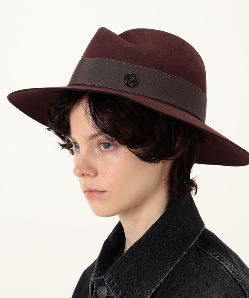 MAISON MICHEL(メゾンミッシェル)の「MAISON MICHEL Virginie Felt ウールフェルト ハット(ハット・レディース・ダークブラウン・S/M)」の2枚目の写真