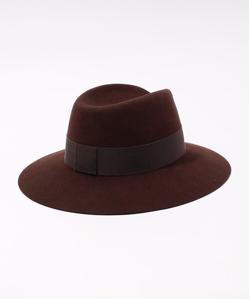 MAISON MICHEL(メゾンミッシェル)の「MAISON MICHEL Virginie Felt ウールフェルト ハット(ハット・レディース・ダークブラウン・S/M)」の3枚目の写真