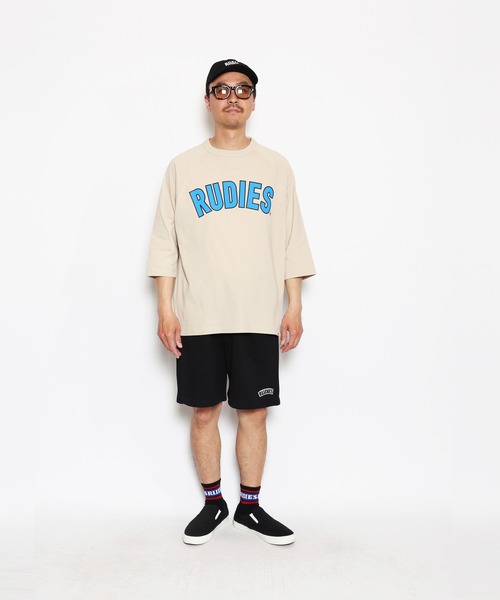 RUDIE'S(ルーディーズ)の「BRINK PHAT RAGLAN TEE(Tシャツ/カットソー・メンズ・ベージュ/ブラック/ネイビー・XXL/M/L/XL)」の2枚目の写真