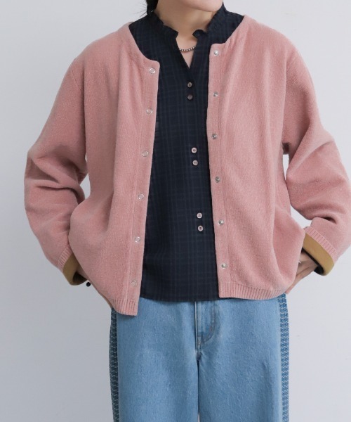 NOMBRE IMPAIR(ノンブルアンペール)の「【予約】モールダブルニット ショートカーディガン(カーディガン/ボレロ・レディース・ピンク/グレー/ブラウン/サックスブルー・FREE)」の19枚目の写真