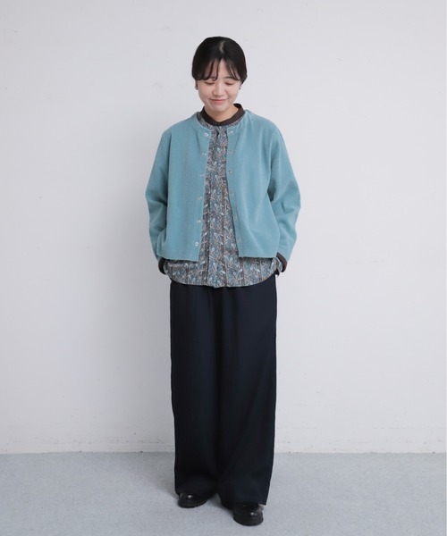 NOMBRE IMPAIR(ノンブルアンペール)の「【予約】モールダブルニット ショートカーディガン(カーディガン/ボレロ・レディース・ピンク/グレー/ブラウン/サックスブルー・FREE)」の21枚目の写真