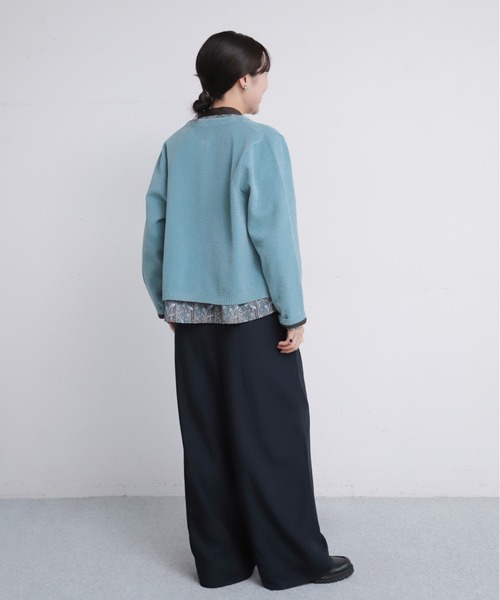 NOMBRE IMPAIR(ノンブルアンペール)の「【予約】モールダブルニット ショートカーディガン(カーディガン/ボレロ・レディース・ピンク/グレー/ブラウン/サックスブルー・FREE)」の22枚目の写真