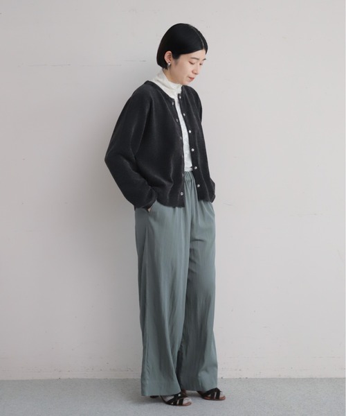 NOMBRE IMPAIR(ノンブルアンペール)の「【予約】モールダブルニット ショートカーディガン(カーディガン/ボレロ・レディース・ピンク/グレー/ブラウン/サックスブルー・FREE)」の7枚目の写真