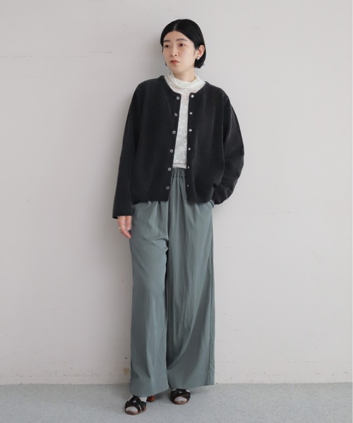 NOMBRE IMPAIR(ノンブルアンペール)の「【予約】モールダブルニット ショートカーディガン(カーディガン/ボレロ・レディース・ピンク/グレー/ブラウン/サックスブルー・FREE)」の6枚目の写真