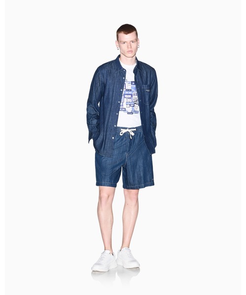 ARMANI EXCHANGE（アルマーニエクスチェンジ）の「【A|X アルマーニ エクスチェンジ】デニム ショーツ（その他パンツ・メンズ・ブルー・31inch/30inch/29inch/36inch/34inch/33inch/32inch）」の6枚目の写真