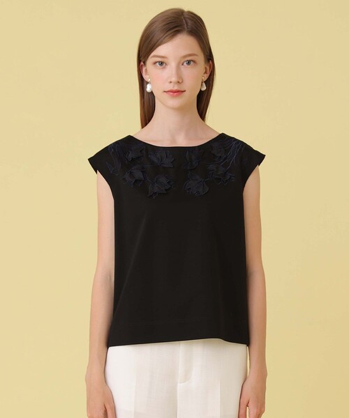 ANAYI(アナイ)の「ポンチ刺繍 プルオーバー(Tシャツ/カットソー・レディース・ブラック/ホワイト・38/36)」の9枚目の写真