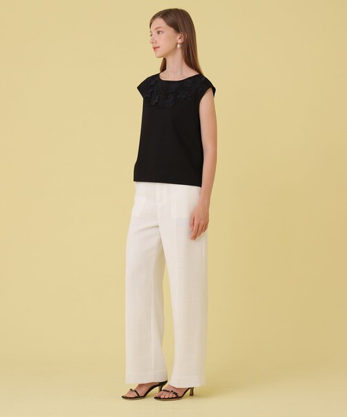 ANAYI(アナイ)の「ポンチ刺繍 プルオーバー(Tシャツ/カットソー・レディース・ブラック/ホワイト・38/36)」の13枚目の写真
