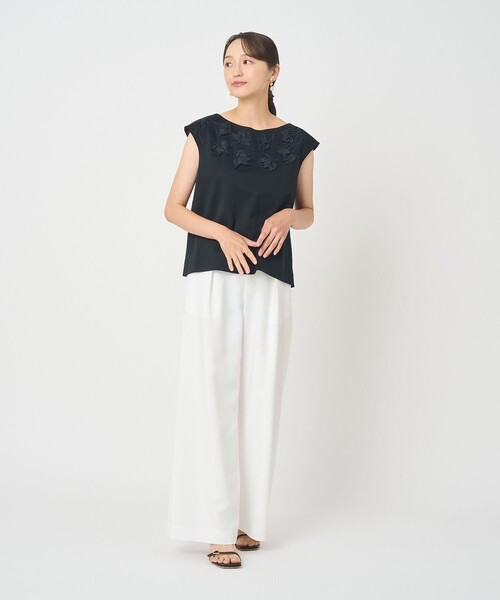 ANAYI(アナイ)の「ポンチ刺繍 プルオーバー(Tシャツ/カットソー・レディース・ブラック/ホワイト・38/36)」の19枚目の写真