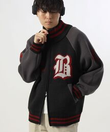 NAVAL（ナバル）の「【BEN DAVIS（ベンデイビス）】BALLPARK KNIT JACKET / ニット ジャケット ダブルジャガード スタジャン スタジアムジャンパー ユニセックス 秋冬（スタジャン）」