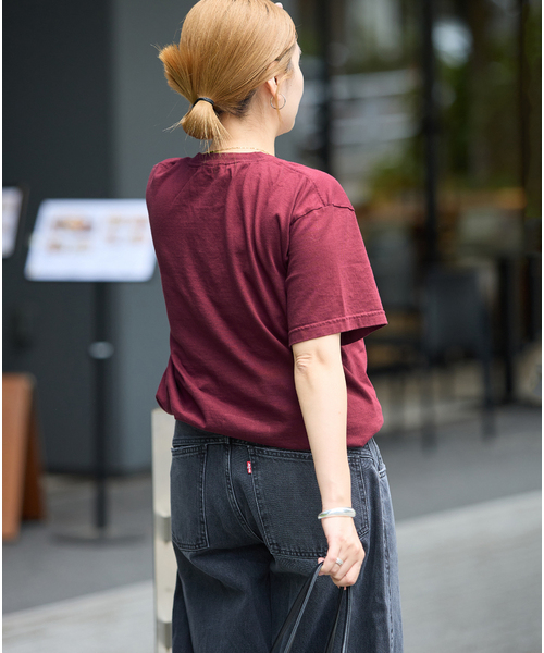JOURNAL STANDARD（ジャーナルスタンダード）の「JS  FES PREPPY  Tシャツ（Tシャツ/カットソー・レディース・ホワイト/ボルドー/レッド・FREE）」の18枚目の写真