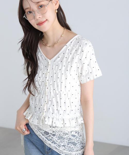FREE'S MART(フリーズマート)の「◆前後2WAYティアードフリル半袖カットソー(Tシャツ/カットソー・レディース・ホワイト系その他2/ホワイト系その他/ホワイト・FREE)」の15枚目の写真