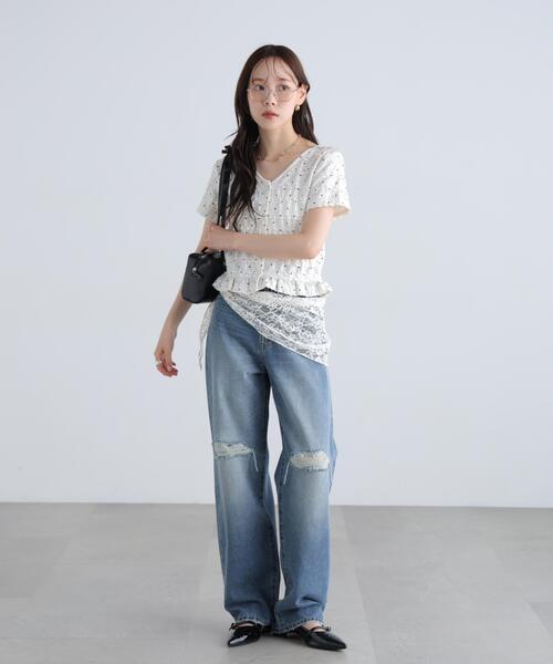 FREE'S MART(フリーズマート)の「◆前後2WAYティアードフリル半袖カットソー(Tシャツ/カットソー・レディース・ホワイト系その他2/ホワイト系その他/ホワイト・FREE)」の17枚目の写真