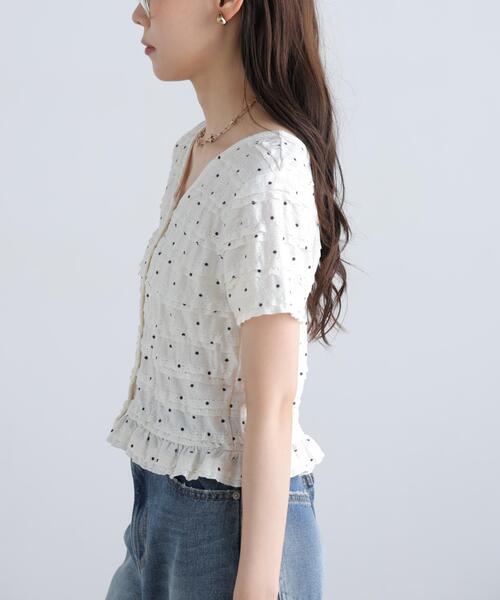 FREE'S MART(フリーズマート)の「◆前後2WAYティアードフリル半袖カットソー(Tシャツ/カットソー・レディース・ホワイト系その他2/ホワイト系その他/ホワイト・FREE)」の21枚目の写真