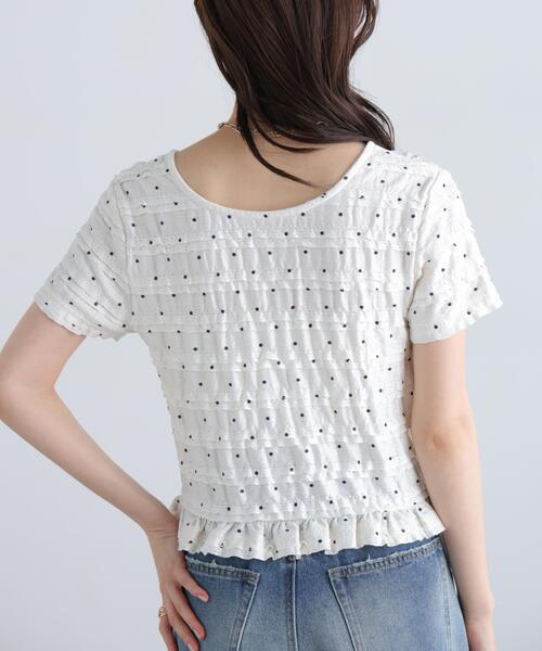 FREE'S MART(フリーズマート)の「◆前後2WAYティアードフリル半袖カットソー(Tシャツ/カットソー・レディース・ホワイト系その他2/ホワイト系その他/ホワイト・FREE)」の22枚目の写真