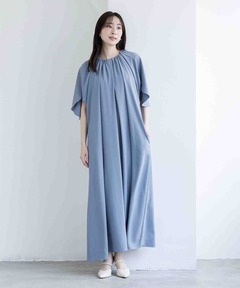 【traumerei】【WEB限定】ドレープスリーブオールインワンドレス/ポケット付き/結婚式/パーティー/お呼ばれ/七五三/前撮り/顔合わせ/食事会/お宮参り/学校行事/ママ/参観/母親/服/卒業式/入学式