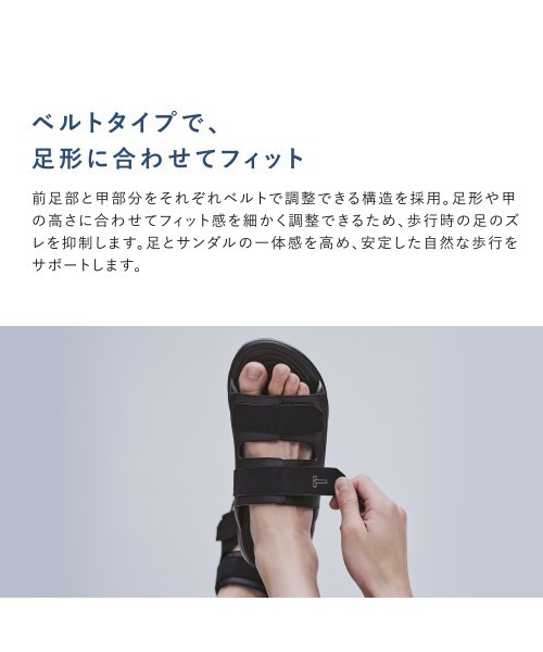 TENTIAL(テンシャル)の「リカバリーサンダル ゼロドロップ フィットスライド(サンダル・メンズ・ホワイト/ブルー/ブラウン/ブラック・M/L/XXL/XL/S/XS)」の7枚目の写真