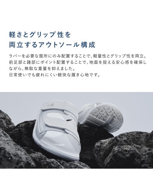 TENTIAL(テンシャル)の「リカバリーサンダル ゼロドロップ フィットスライド(サンダル・メンズ・ホワイト/ブルー/ブラウン/ブラック・M/L/XXL/XL/S/XS)」の8枚目の写真