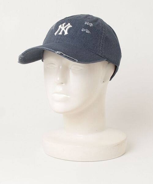 MLB(メジャーリーグベースボール)の「【MLB】日本未発売モデル MLB Korea エムエルビーコリア ダメージ ヴィンテージ ウォッシングキャップ メジャーリーグ べースボール 3ACPVV34N(キャップ・レディース・ネイビー/ダークグレー・FREE)」の1枚目の写真