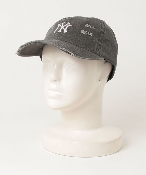 MLB(メジャーリーグベースボール)の「【MLB】日本未発売モデル MLB Korea エムエルビーコリア ダメージ ヴィンテージ ウォッシングキャップ メジャーリーグ べースボール 3ACPVV34N(キャップ・レディース・ネイビー/ダークグレー・FREE)」の2枚目の写真