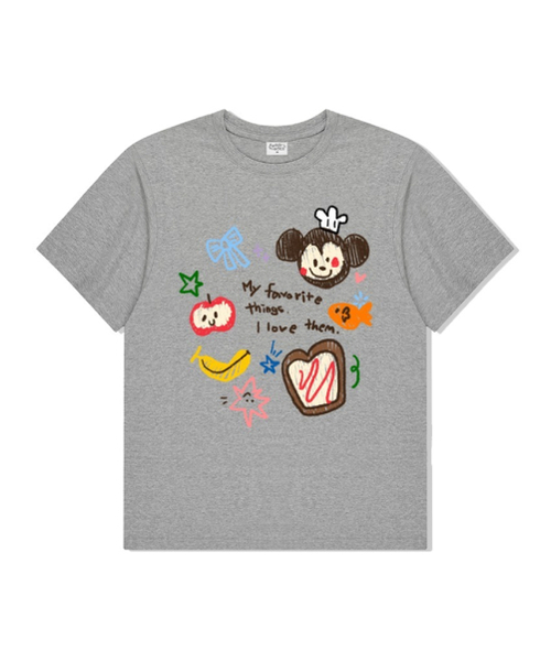 THEMORFHOUSE(ザモーフハウス)の「マイフェイバリットディングス オーバーサイズ 半袖Tシャツ メランジグレー(Tシャツ/カットソー・レディース・その他・SMALL/MEDIUM/LARGE)」の1枚目の写真