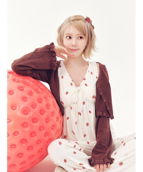 ストロベリーミニヘアクリップセット（その他ルームウェア）｜gelato