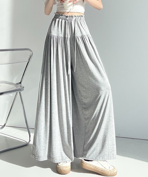 AMAJI(アマジ)の「モダール ガウチョパンツ(その他パンツ・レディース・ライトグレー/ブラック/ダークグレー・SMALL/MEDIUM/LARGE/X-LARGE)」の5枚目の写真