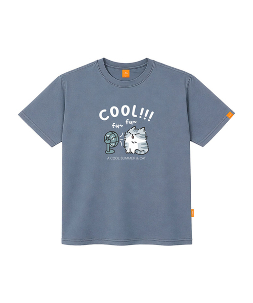 LLAMO(エラモ)の「COOLキャット 半袖Tシャツ 男女共用 ビッグサイズ(Tシャツ/カットソー・メンズ・ダークインディゴブルー/ホワイト/ブラック/チャコールグレー・2XL/LARGE/3XL/X-LARGE/4XL/MEDIUM/SMALL)」の6枚目の写真