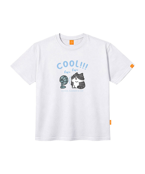 LLAMO(エラモ)の「COOLキャット 半袖Tシャツ 男女共用 ビッグサイズ(Tシャツ/カットソー・メンズ・ダークインディゴブルー/ホワイト/ブラック/チャコールグレー・2XL/LARGE/3XL/X-LARGE/4XL/MEDIUM/SMALL)」の7枚目の写真