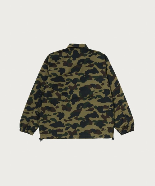 A BATHING APE（アベイシングエイプ）の「1ST CAMO COLLEGE COACH JACKET（ミリタリージャケット・メンズ・イエロー/グリーン・SMALL/X-LARGE/LARGE/MEDIUM/XX-LARGE）」の3枚目の写真