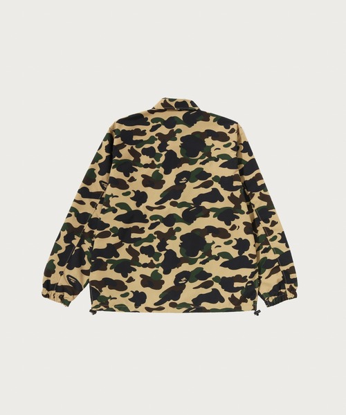 A BATHING APE（アベイシングエイプ）の「1ST CAMO COLLEGE COACH JACKET（ミリタリージャケット・メンズ・イエロー/グリーン・SMALL/X-LARGE/LARGE/MEDIUM/XX-LARGE）」の4枚目の写真