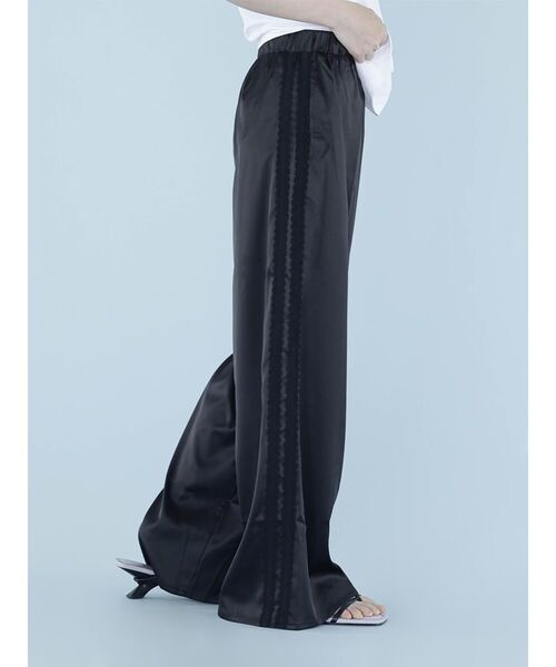 :ETHROF(イーサオブ)の「LACE LINE SATIN WIDE PANTS(その他パンツ・レディース・ブラック・MEDIUM)」の6枚目の写真