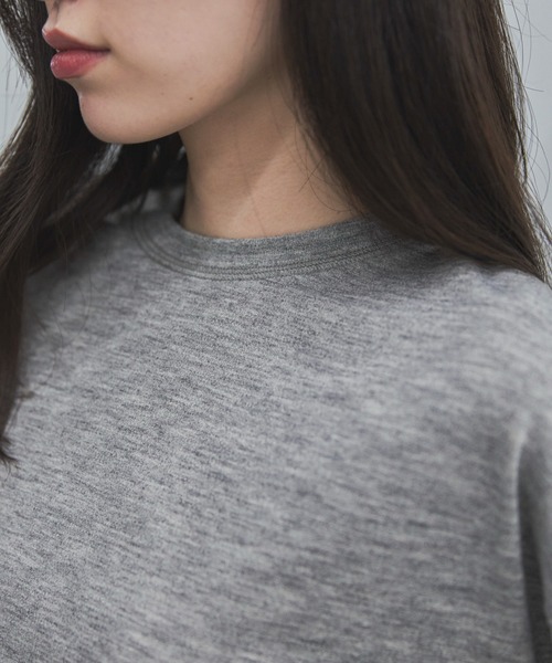 feepur(フェピュール)の「セミシアーオーバーロンTee(Tシャツ/カットソー・レディース・チャコールグレー/アイボリー/グレー・MEDIUM)」の20枚目の写真
